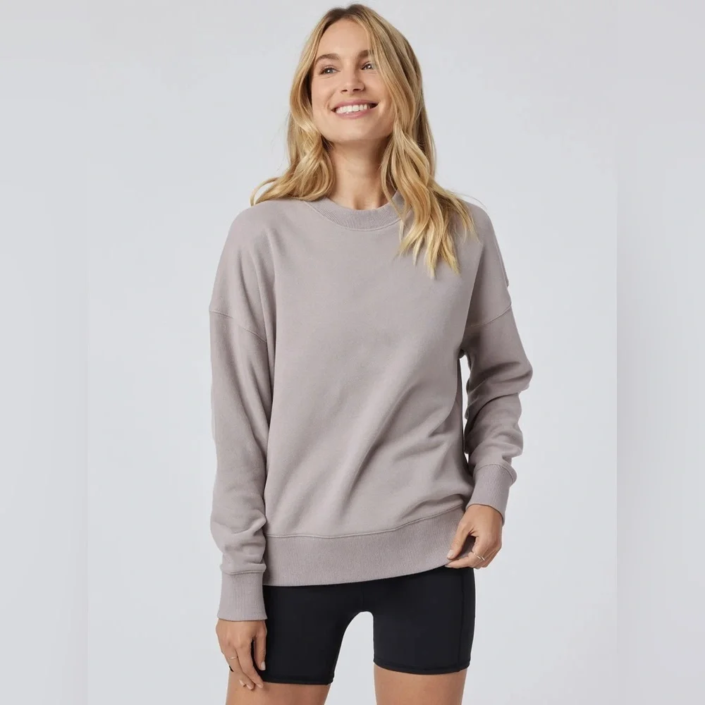 New Vuori Sedona Weekend Crewneck Sweatshirt In Pewter XL - Picture 1 of 6